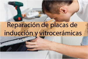 Reparación de placas de inducción y vitrocerámicas